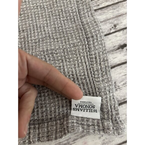 Williams Sonoma waffle weave Cloth Napkins 17" Gray Set Of 4 - Picture 5 of 8